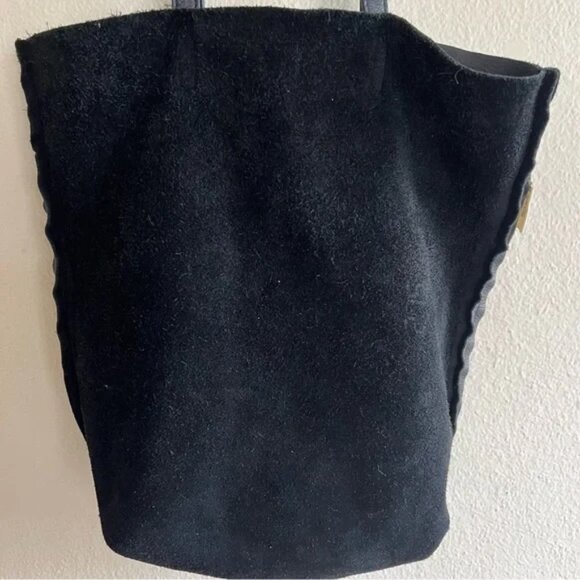 BAGGU Black Leather Basic Tote Bag - Picture 10 of 10